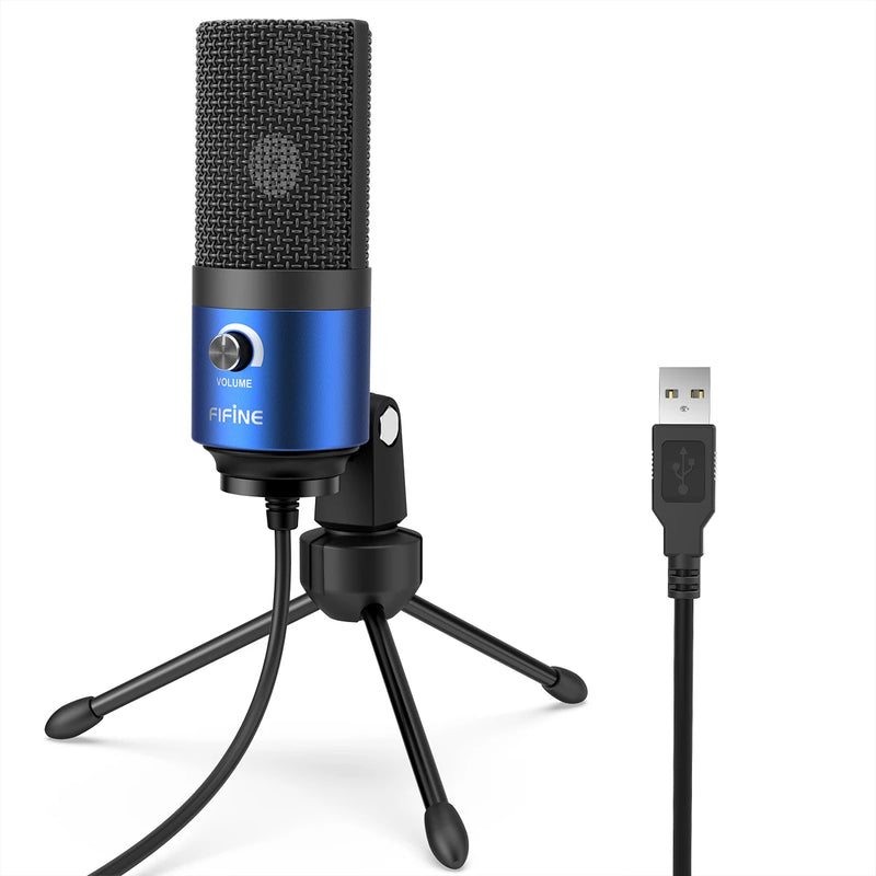 FIFINE K669 – Microfone Condensador USB de Metal para Gravação Profissional