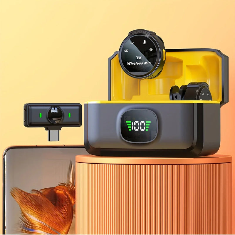 Microfone de Lapela Sem Fio Xiaomi J6 – Plug & Play para Vídeos, Lives e Entrevistas